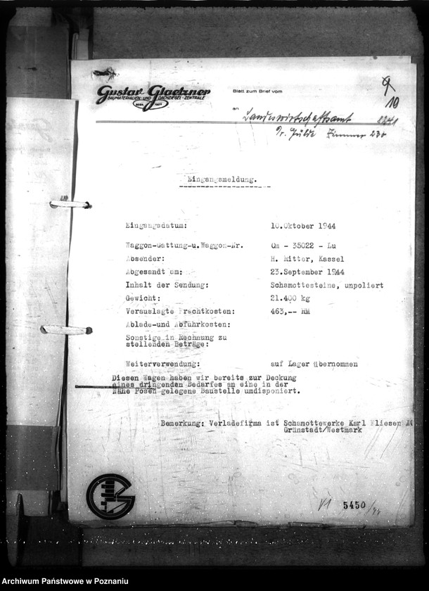 Obraz 14 z jednostki "Rückstandgüter. Behandlung und Verwertung - nicht Warschau. Erlasse, Sondervorschriften"