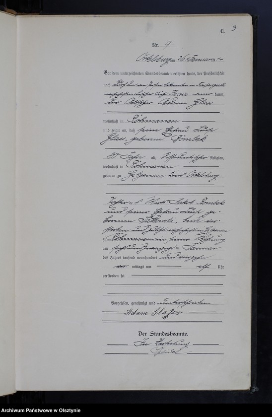 image.from.unit.number "Sterbe-Haupt-Register Nr 1 - 200"