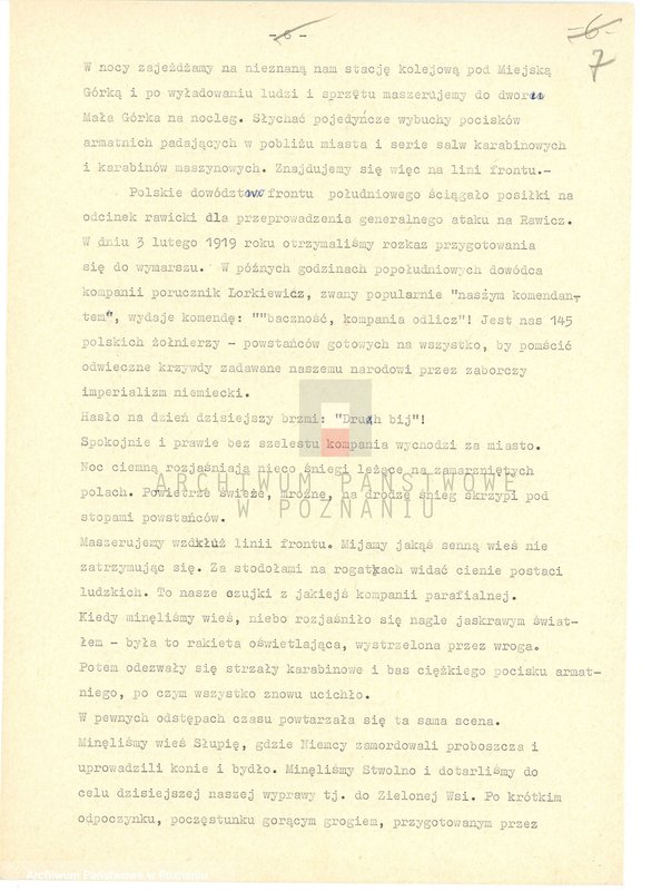 Obraz 17 z jednostki "Relacje i wspomnienia dotyczące powstania wielkopolskiego: 1. Krystynki, powiat Rawicz, województwo poznańskie, 2. Krotoszyn, powiat Krotoszyn, województwo poznańskie, 3. Krobia, powiat Gostyń, województwo poznańskie."