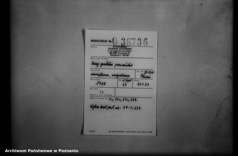 Obraz 2 z jednostki "Inscriptiones, resignationes [protocollon]"