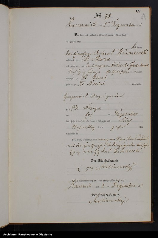 image.from.unit.number "Sterbe-Neben-Register Tom II,Nr 63 - 79"