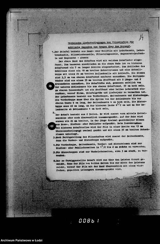 Obraz 18 z jednostki "339 Filztiefel A.[Zamówienia, korespondencja, kalkulacje]"