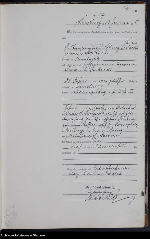 image.from.unit.number "Sterbe-Haupt-Register Nr 1 - 209"