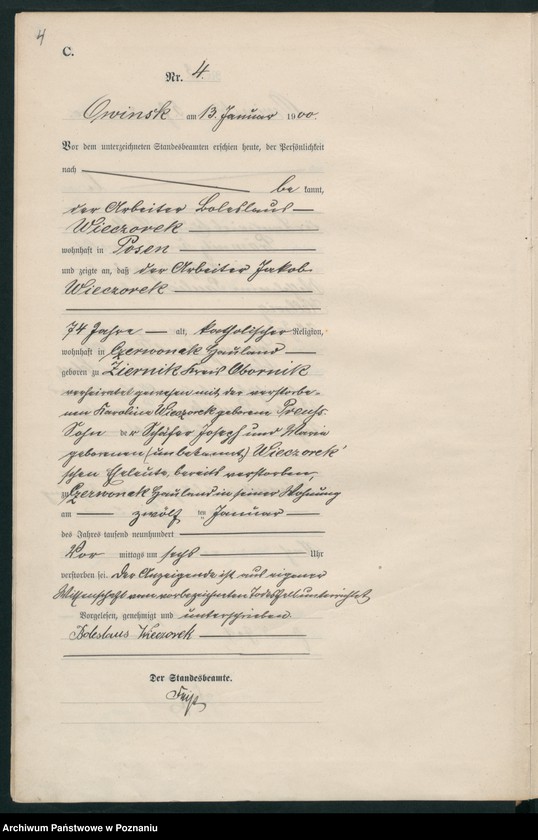 Obraz 7 z jednostki "Sterbe-Haupt-Register"