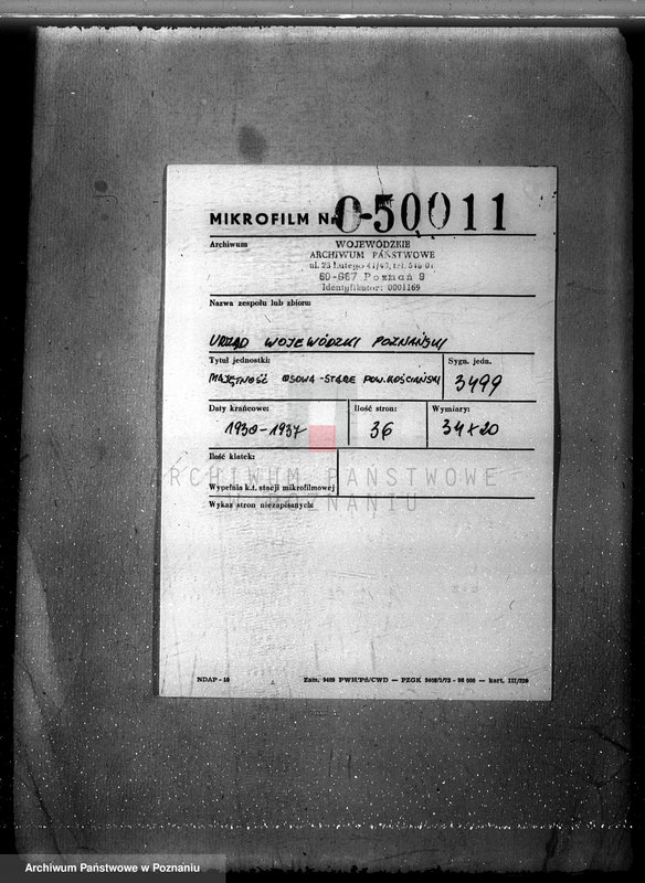 Obraz 2 z jednostki "Majętność Osowo - Stare powiat kościański"