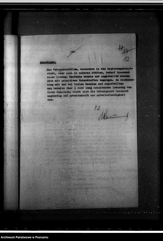 Obraz 16 z jednostki "Lageberichte der Regierungspräsidenten, Gesundheitswesen und Volkspflege"