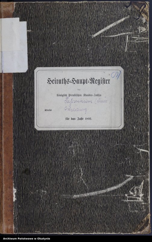 image.from.unit.number "Heiraths-Haupt-Register Nr 1 - 11"