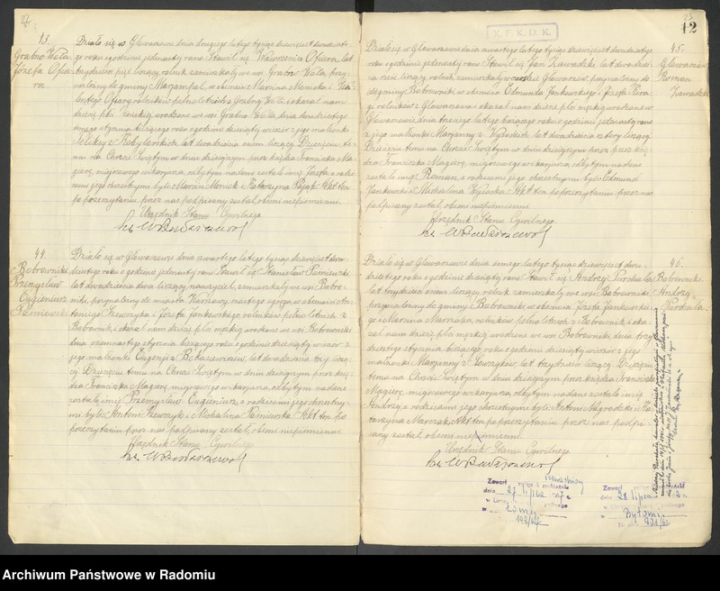 image.from.unit.number "Duplikat akt urodzonych, zaślubionych i zmarłych parafii Głowaczów za 1920 rok"