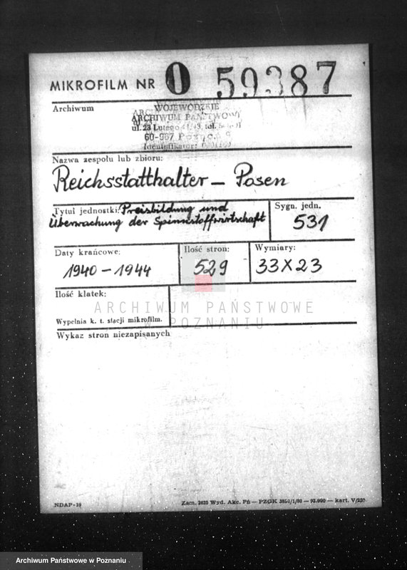 Obraz 2 z jednostki "Preisbildung und Überwachung der Spinnstoffwirtschaft"