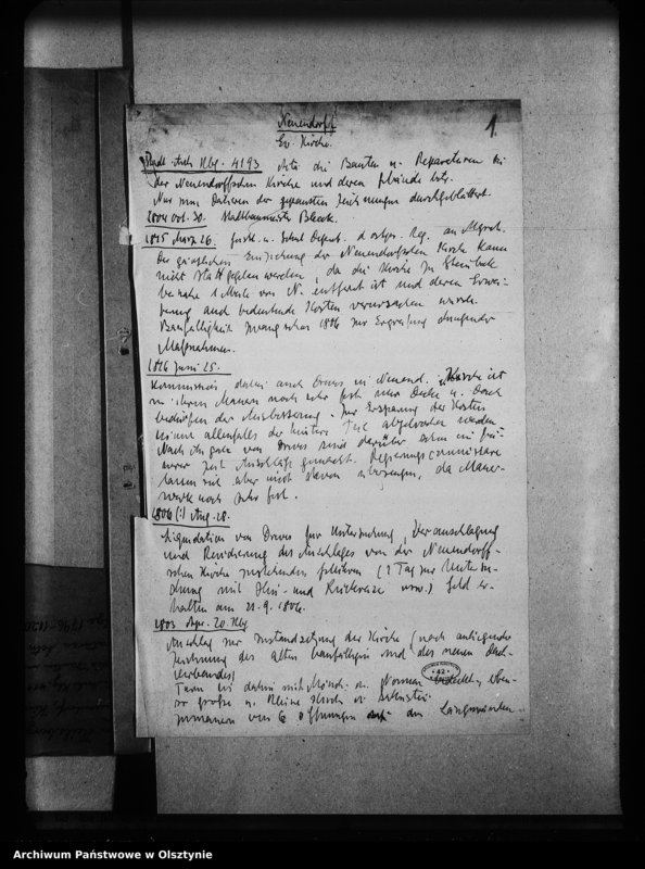 image.from.unit.number "Neuendorf, Kreis Heilsberg, evangelische Kirche"