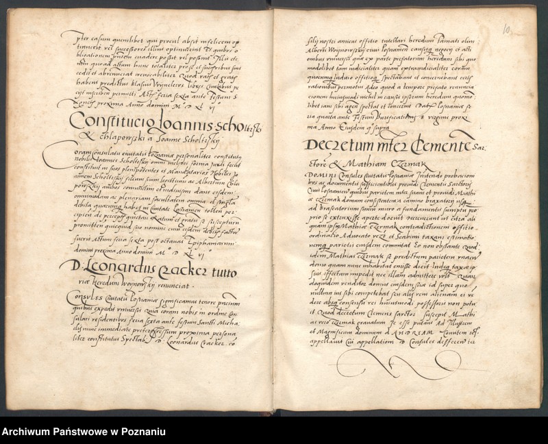 Obraz 11 z jednostki "Liber controversiarum coram consulatu Posnaniensi actarum ..."