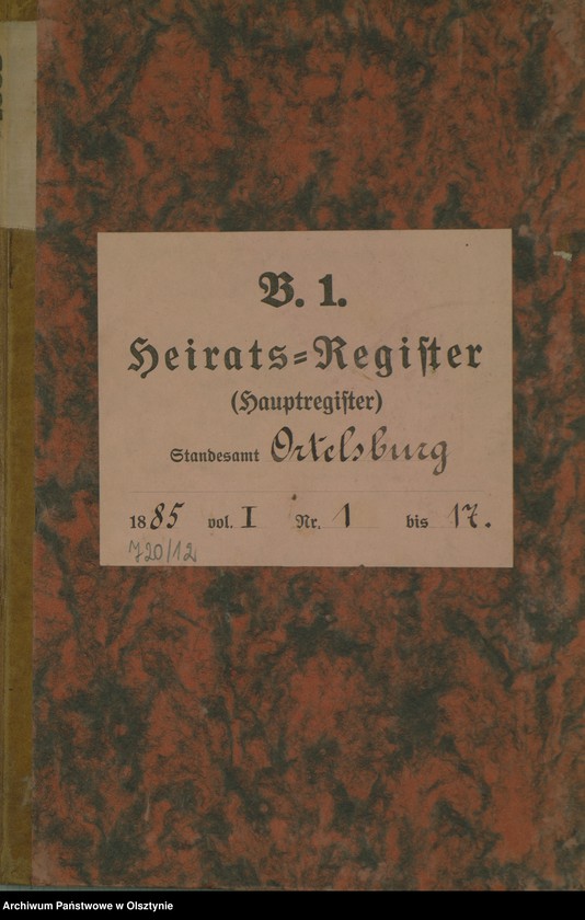 image.from.unit.number "Heiraths-Haupt-Register Nr 1 - 17"
