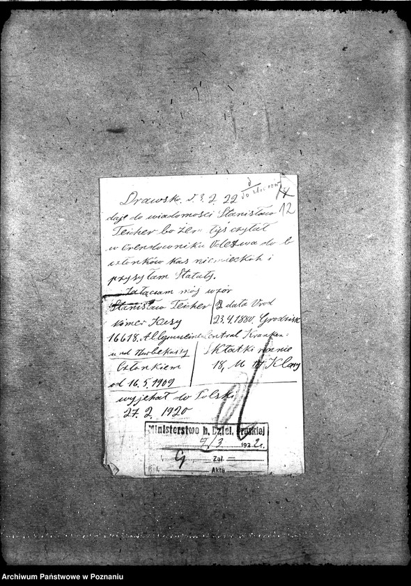 Obraz 16 z jednostki "Rozrachunek kas chorych ze skarbem państwa [ustawa z 26.IX.1919]"