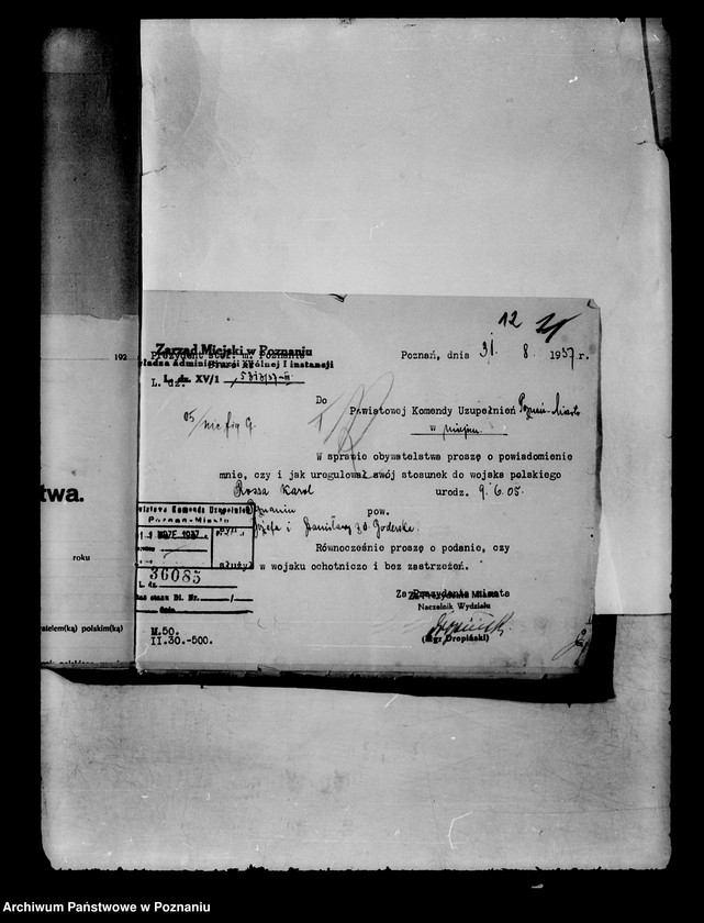 Obraz 16 z jednostki "Karol Rossa /sprawa obywatelstwa/"