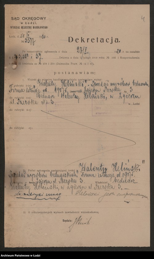 Obraz 6 z jednostki "Walenty Heliński- sprzedaz towarów bednarskich w Zgierzu"