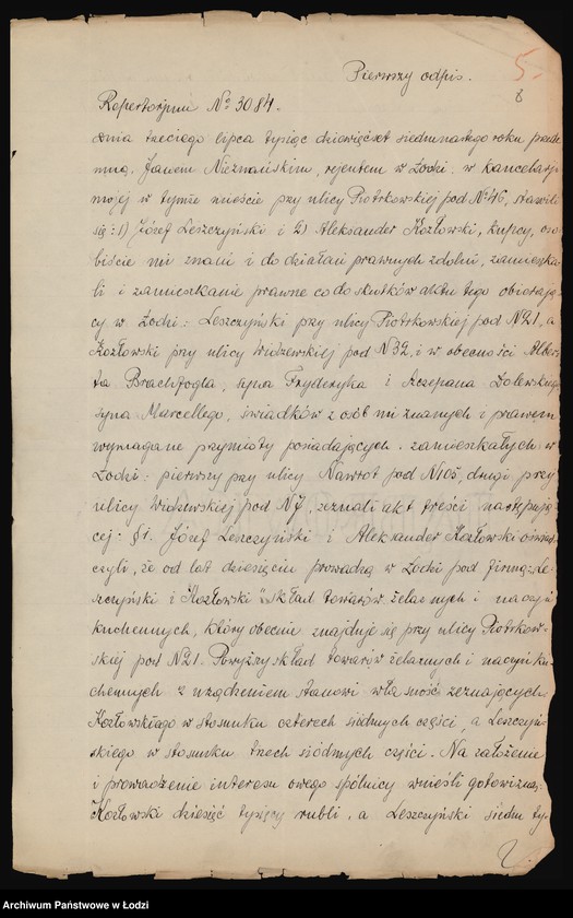 Obraz 10 z jednostki "Leszczyński i Kozłowski - skład towarów żelaznych i naczyń kuchennych"
