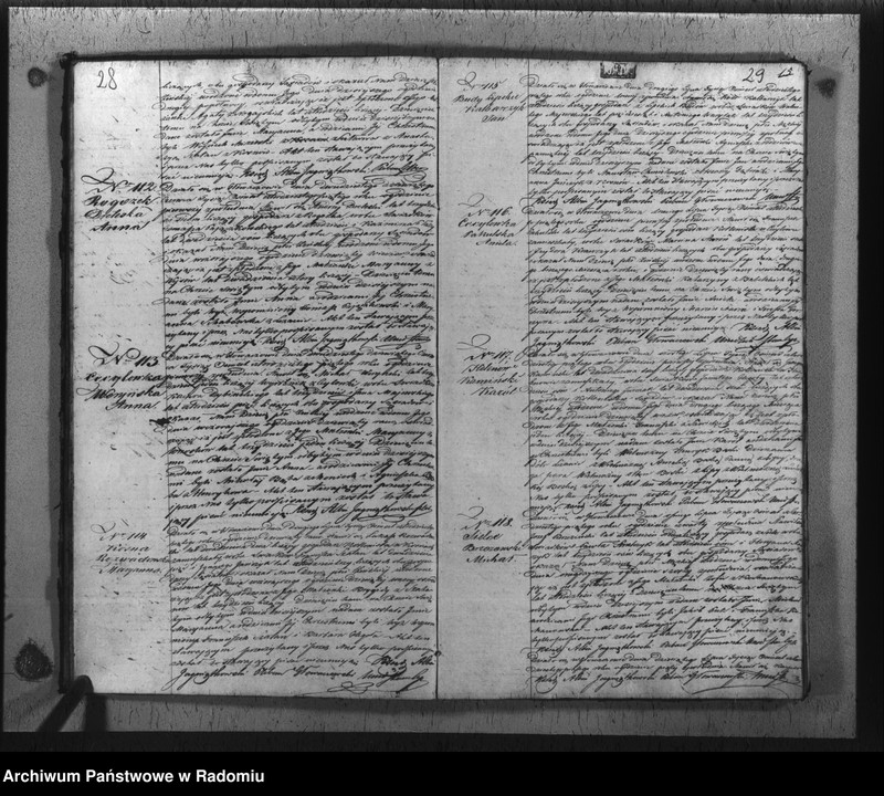 image.from.unit.number "Duplikat urodzonych, zaślubionych i zmarłych w parafii Głowaczew akta w sobie mieszczący za rok 1845"