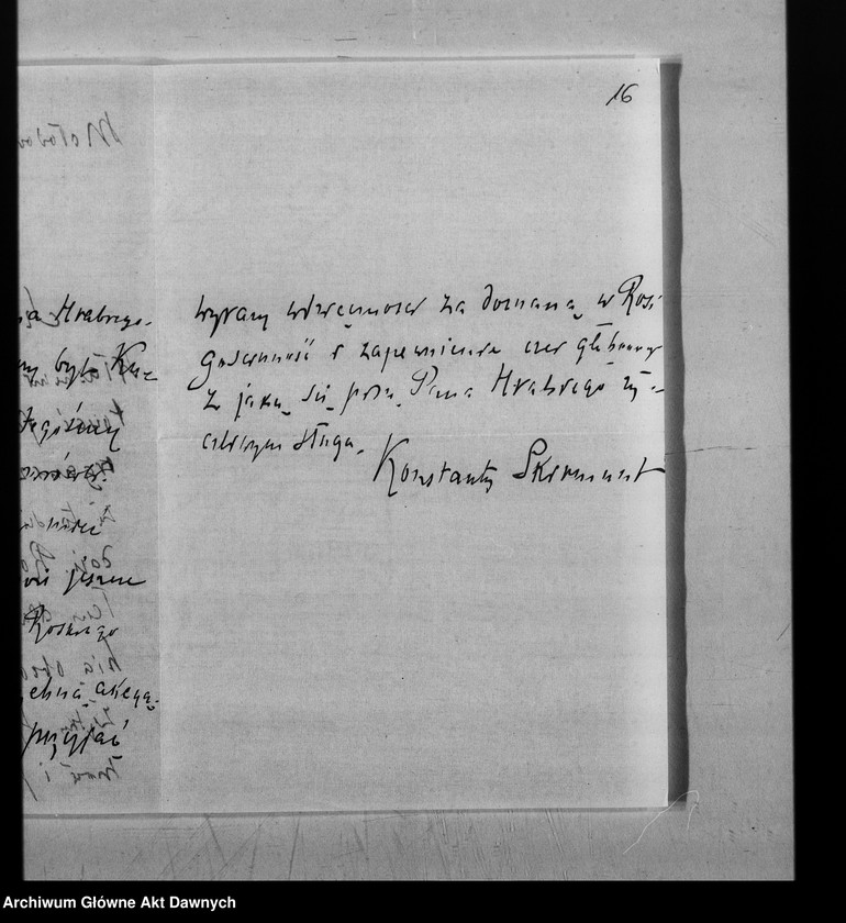 image.from.unit.number "Korespondencja Potockich. Do Stefana Potockiego następujący: Maria Sierakowska, Konstanty Skirmunt, Z. Skórzewski, Maria Skorupka, E. Sobańska, Zofia z Zamoyskich i Władysław Sobańscy, Narcyz Sobotkiewicz, Włodzimierz Spasowicz, Kaz. Stęchliński, dr Józef Surzycki, May księżna Sutherland, Leonard Sutkowski, G. Szamowski, Zygmunt Szembek, Jan Sztolcmann, Przemysław Scibor, Elżbieta Tarnowska."