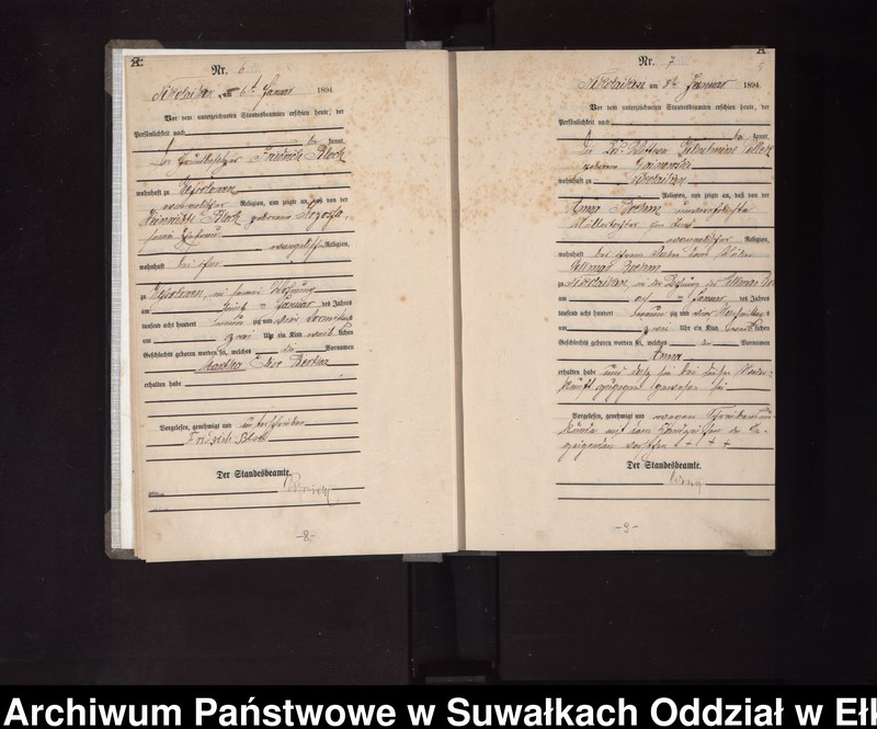 image.from.unit.number "Geburts-Haupt-Register des Königlichen Preussischen Standes-Amtes Nikolaiken Kreis Sensburg"