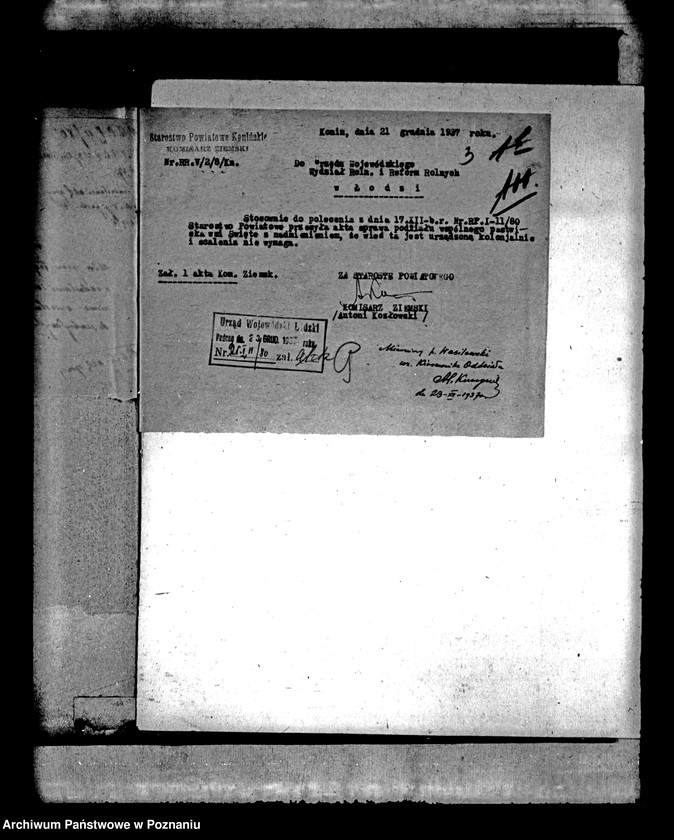 Obraz 7 z jednostki "Akta techniczne dotyczące podziału wspólnego pastwiska wsi Święte powiatu konińskiego"