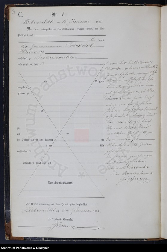 image.from.unit.number "Sterbe-Neben-Register Nr 1 - 116"