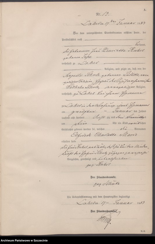 Obraz 17 z jednostki "Geburts-Register (Neben-Register)"