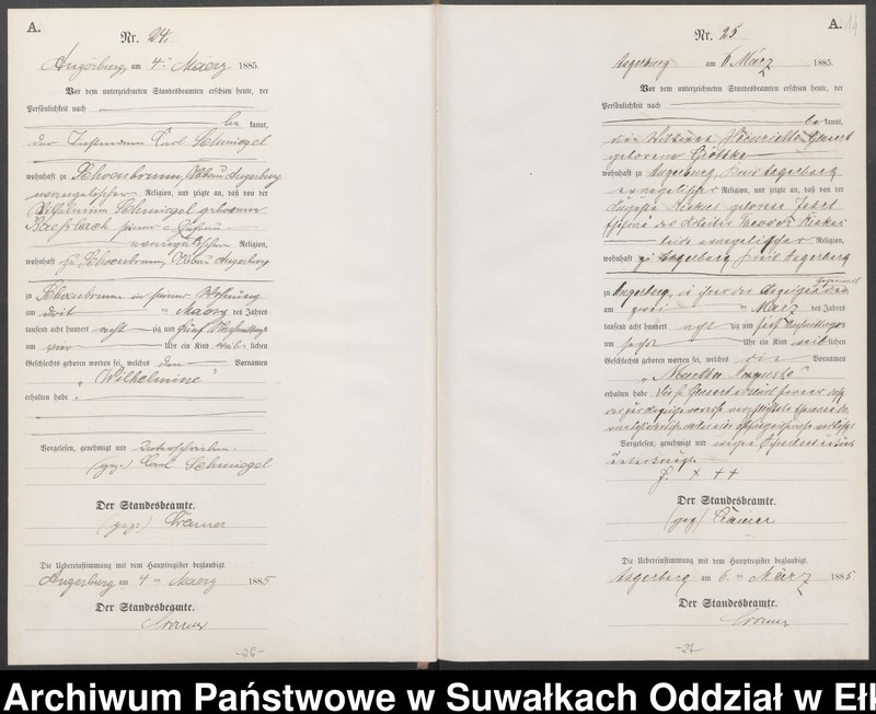 image.from.unit.number "Geburts-Neben-Register des Preussischen Standes-Amtes Angerburg Kreis Angerburg"