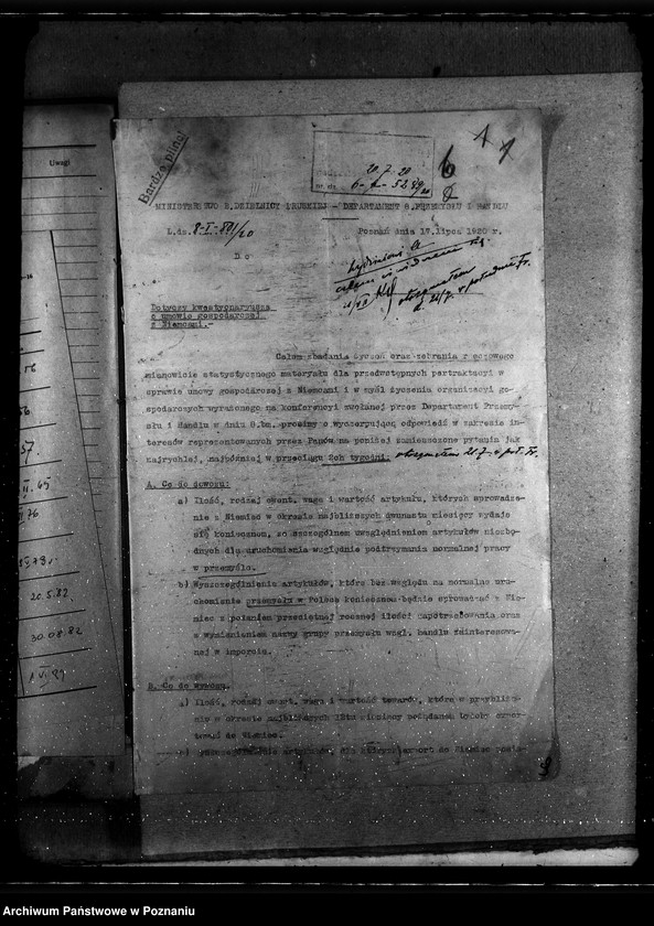 Obraz 5 z jednostki "Sprawy szczegółowo-administracyjne Gospodarcza umowa z Niemcami"