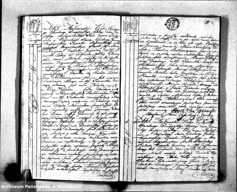 image.from.unit.number "Akta Zaślubionych Stanu Cywilnego Gminy Kopciowskiey na Rok 1823"