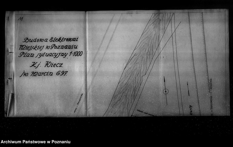 Obraz 16 z jednostki "Projekt budowy Elektrowni Miejskiej w Poznaniu plany sytuacyjne"