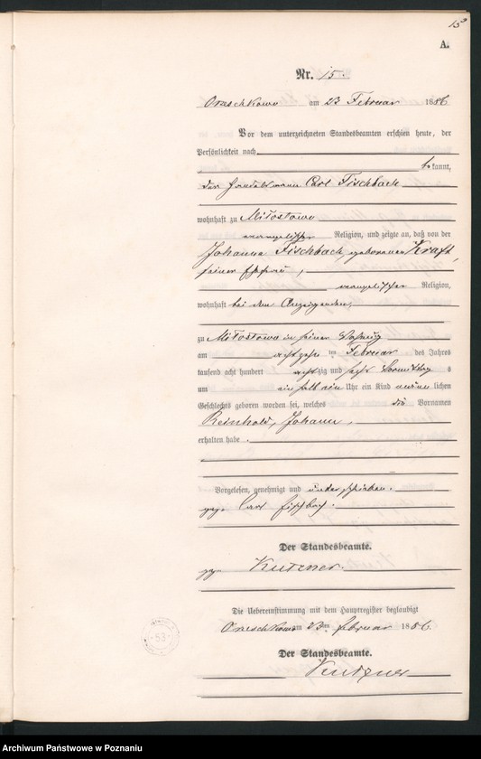 Obraz 18 z jednostki "Księga urodzeń"