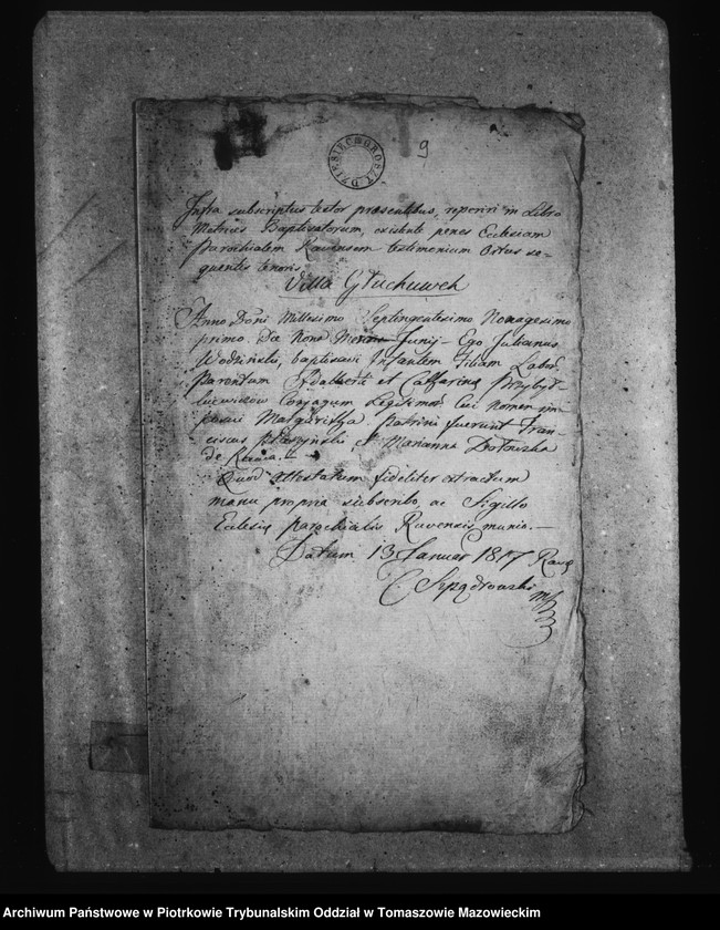 Obraz 13 z jednostki "[Dowody do akt małżeństw]"