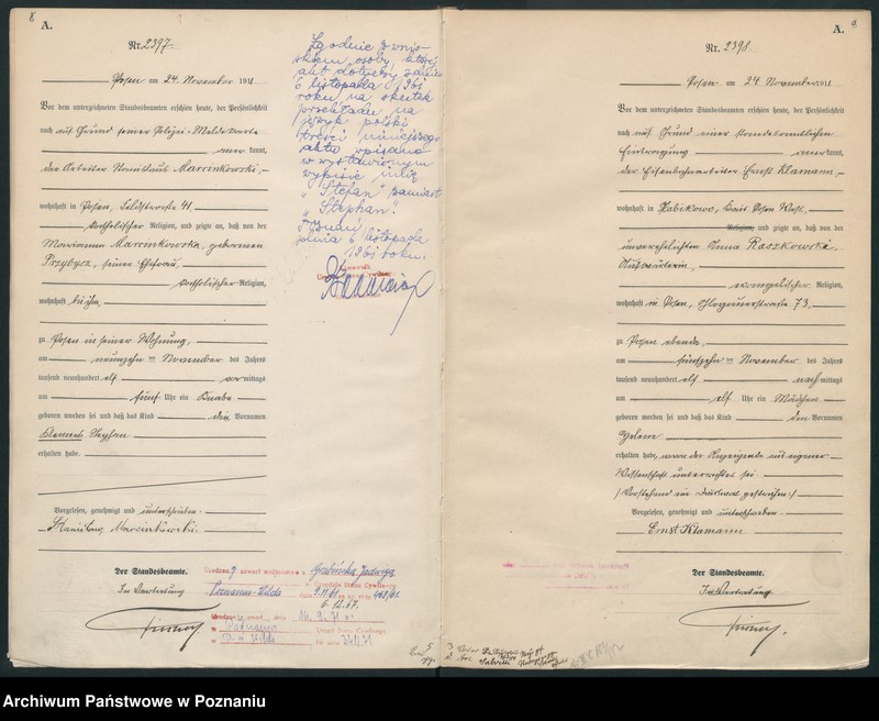 Obraz 7 z jednostki "Księga miejscowa urodzeń tom VI [Rejestr główny urodzeń]"