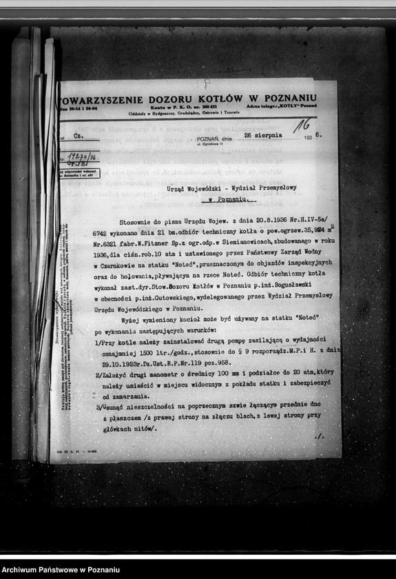 Obraz 20 z jednostki "Statek "Noteć" w Czarnkowie zainstalowanie nowego kotła"