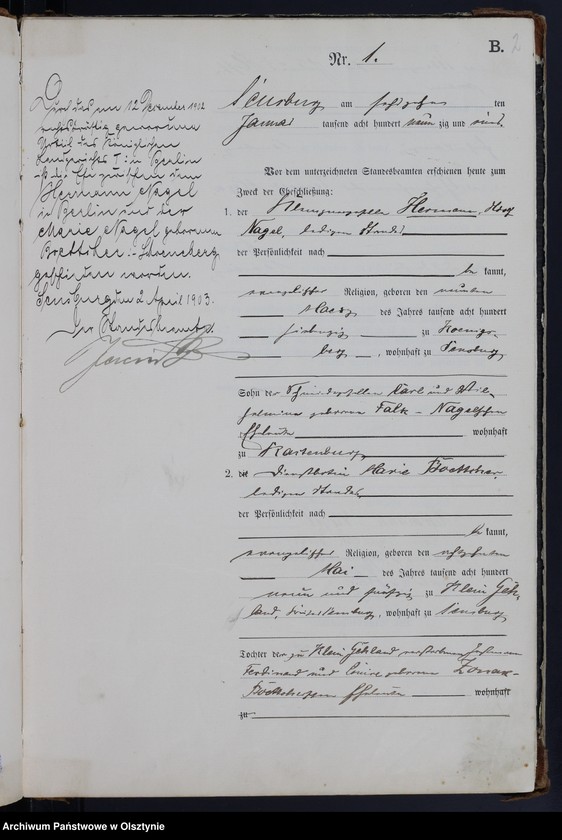 image.from.unit.number "Heiraths-Haupt-Register Nr 1 - 46"