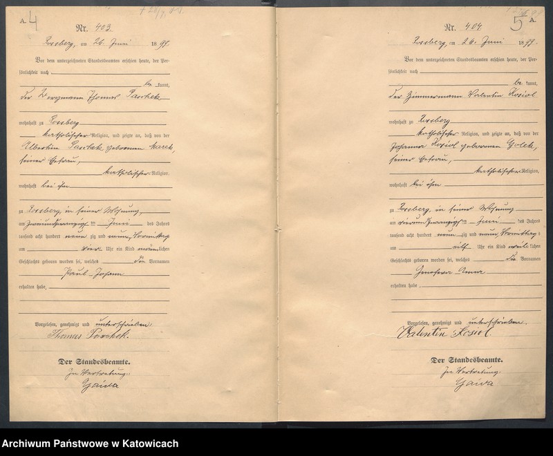 Obraz 6 z jednostki "Księga urodzeń nr 400-799"