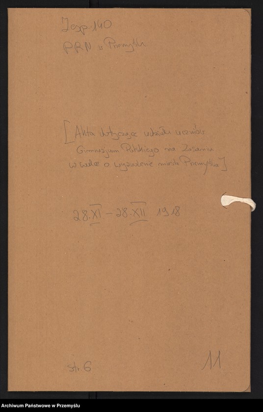 Obraz 6 z kolekcji "I Wojna Światowa w wybranych dokumentach111"