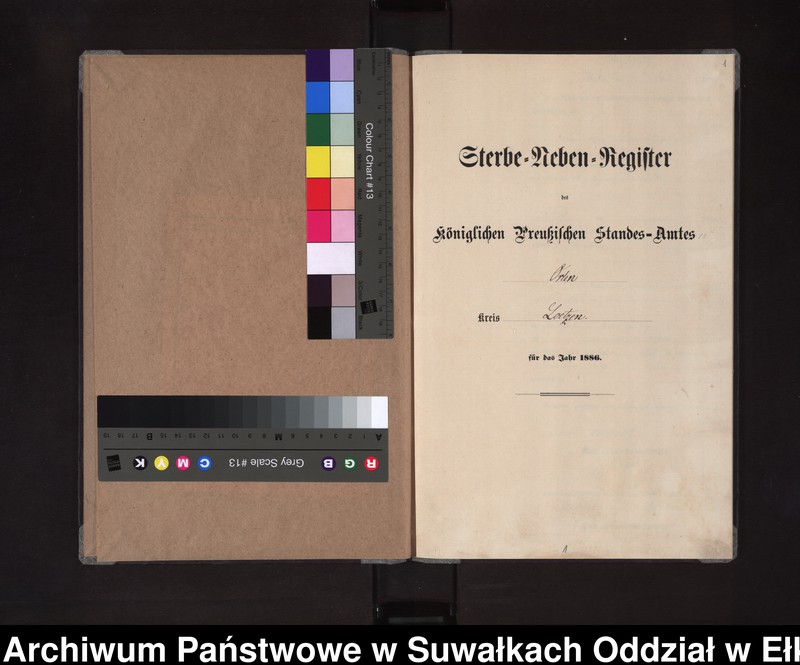 image.from.unit.number "Sterbe-Neben-Register des Königlichen Preussischen Standes-Amtes Orlen Kreis Loetzen [Nr 139-168]"