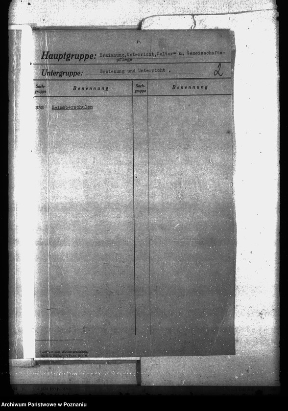 Obraz 6 z jednostki "Aktenplan der Heimoberschulen"