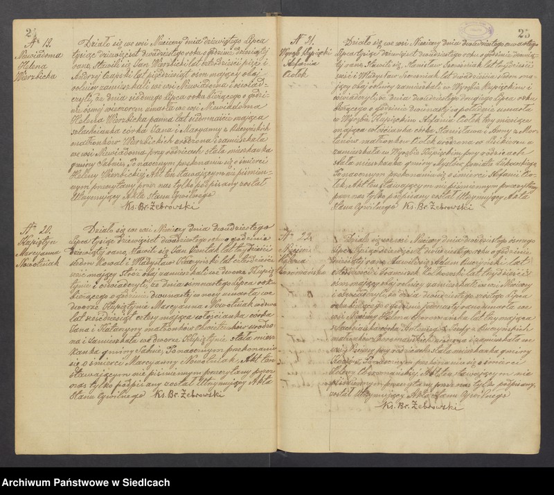 image.from.unit.number "Unikat aktów zmarłych z Parafii Nieciecz od 1919 roku do 1935 roku"