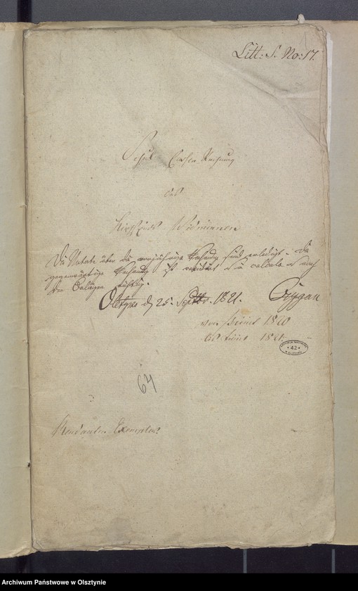 image.from.unit.number "Schul-Cassen Rechnung des Kirchspiels Widminnen"