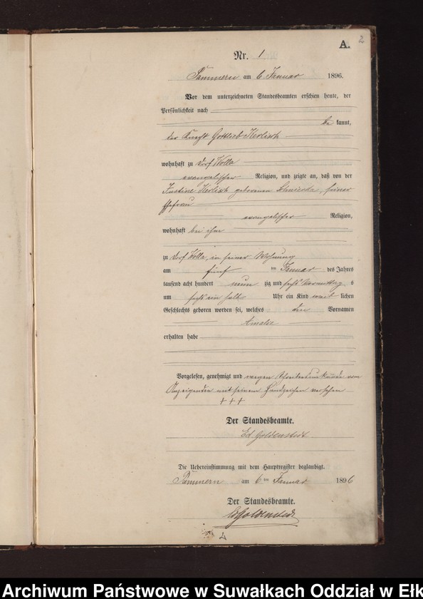 image.from.unit.number "Geburts-Neben-Register des Preussischen Standes-Amtes Neuhoff Kreis Loetzen"