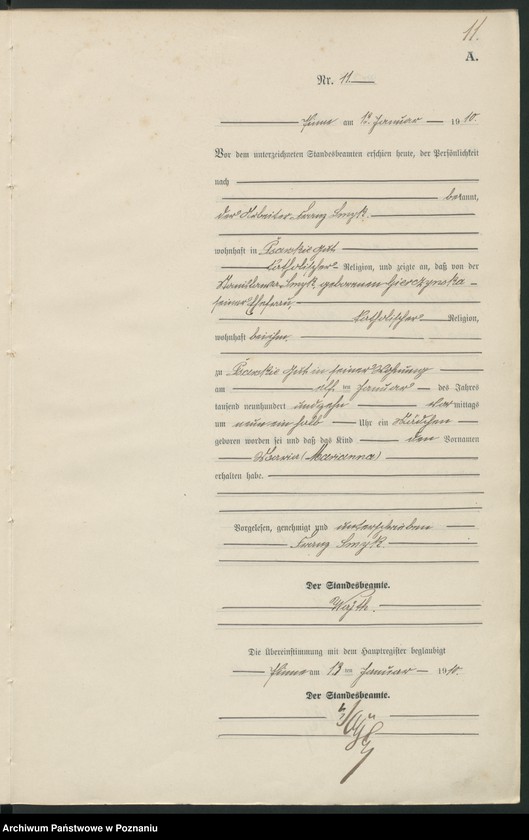 Obraz 14 z jednostki "Geburts-Neben-Register"