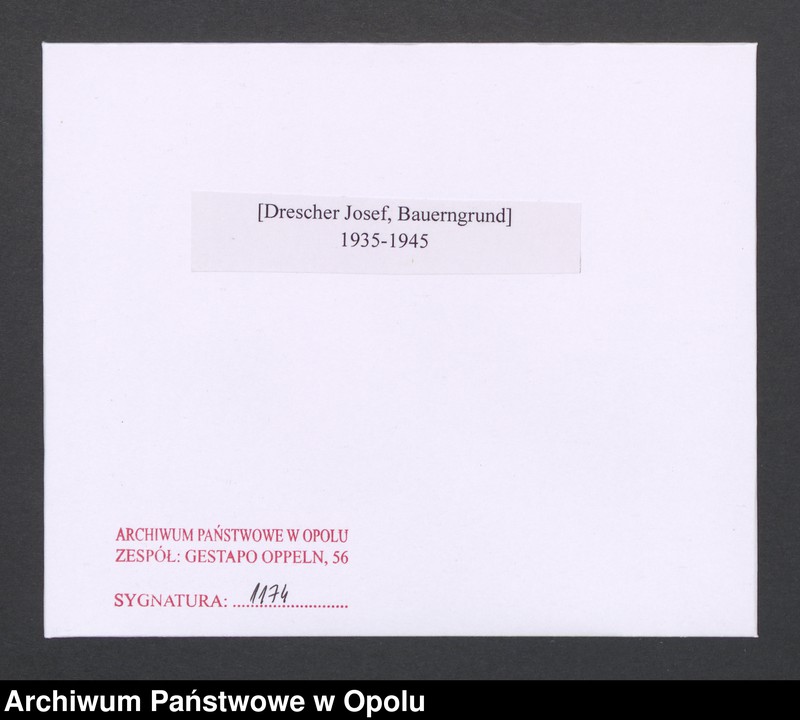 Obraz 2 z jednostki "[Drescher Josef, Bauerngrund]"