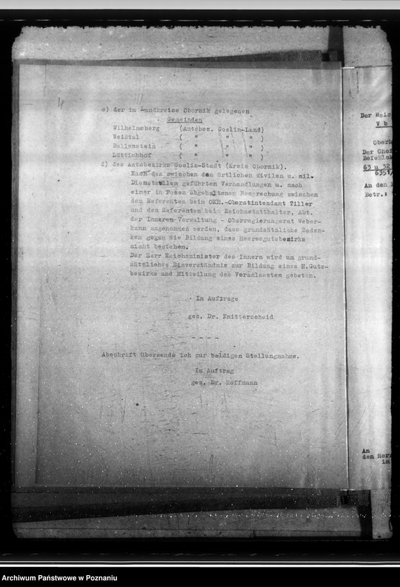 Obraz 8 z jednostki "Poligon wojskowy w Biedrusku, wstrzymanie planowania nad zabudową Łodzi i Poznania"