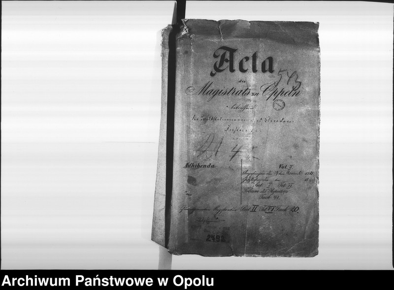Obraz 4 z jednostki "Acta des Magistrats zu Oppeln betreffend die Taubstummen und Blinden-Institute Vol. II"
