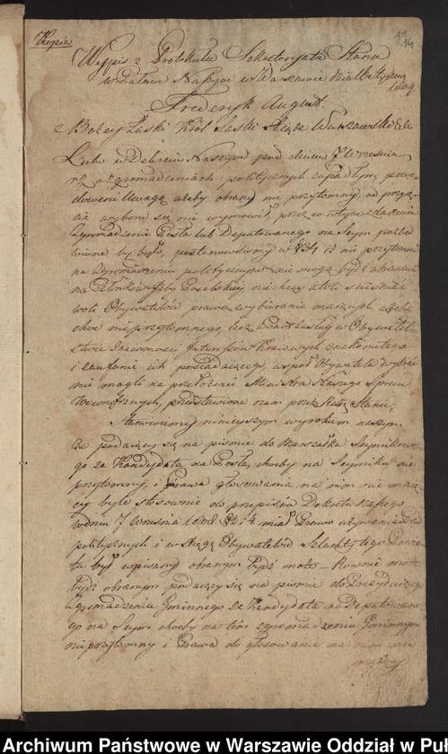 image.from.unit.number "Organizacja i przebieg sejmiku ziemskiego powiatu przasnyskiego w dniu 10 lutego 1809 roku"