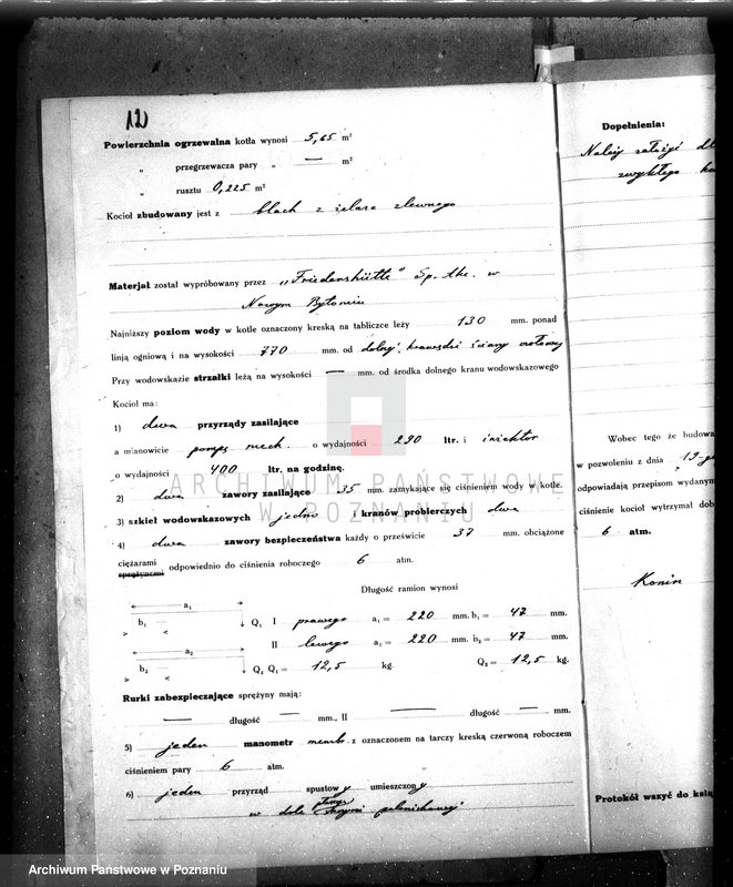 Obraz 16 z jednostki "Dominium Konin hr St. Łęcki, warsztaty reparacyjne - pow. Nowy Tomyśl nr woj. kotła 3787"