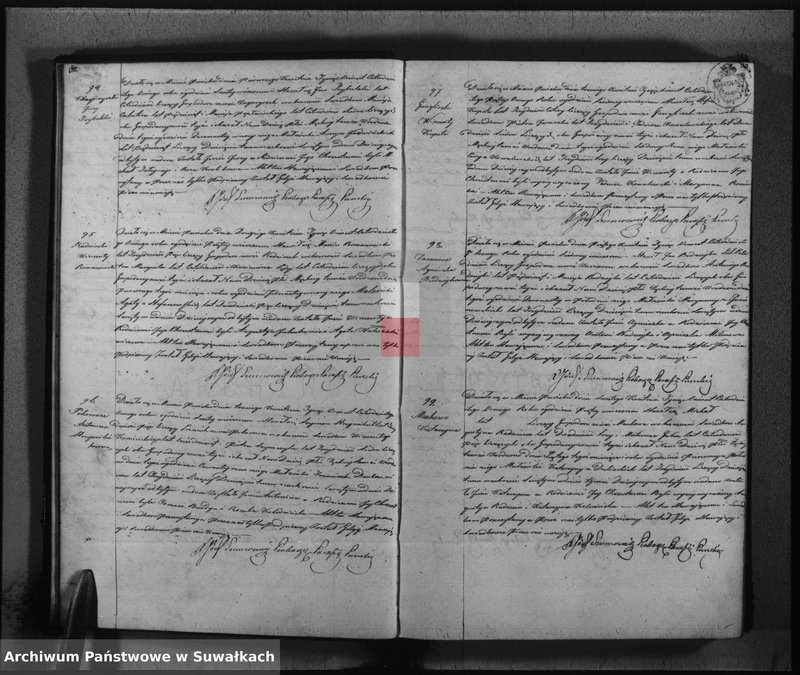 image.from.unit.number "Księga duplikat urodzonych, zaślubionych i umarłych w parafii katolickiej Puńsk na rok 1848"