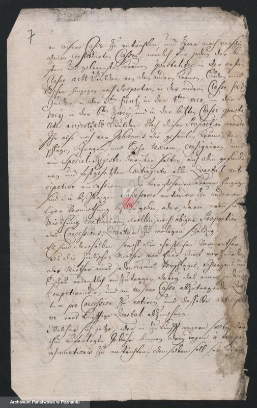 Obraz 9 z jednostki "Korespondencja, zarządzenia, wyroku władzy zwierzchniej miasta Leszna tj. Ant. Sułkowskiego i jego urzędników w sprawach administracyjno - porządkowych, finansowych i spornych; język niemiecki"